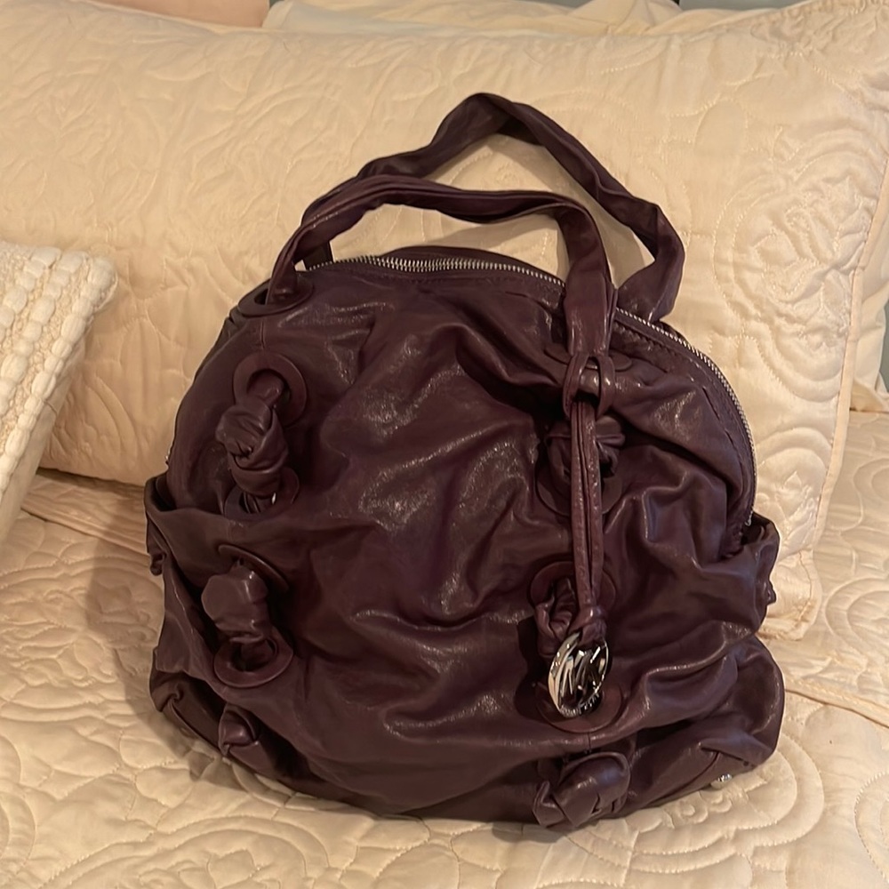 Very soft, buttery leather Michael Kors handbag. Silver hardware.  Dust bag inc